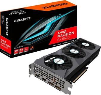 GIGABYTE RADEON RX 6600 EAGLE 8GB 128 bit GDDR6 AMD Ekran Kartı-GV-R66EAGLE-8GD