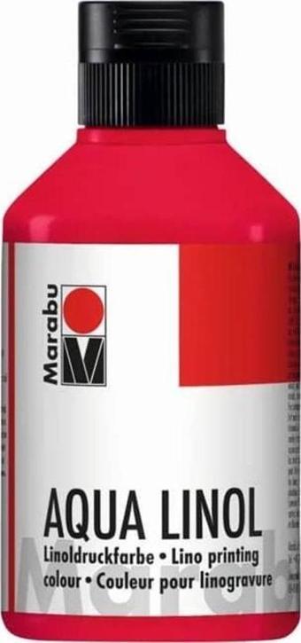 Marabu Aqua Linol Baskı Boyası Carmine Red 250 ml