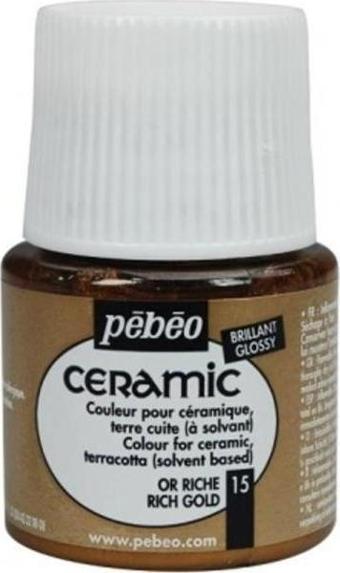 Pebeo Ceramic Seramik Boyası 15 Rich Gold