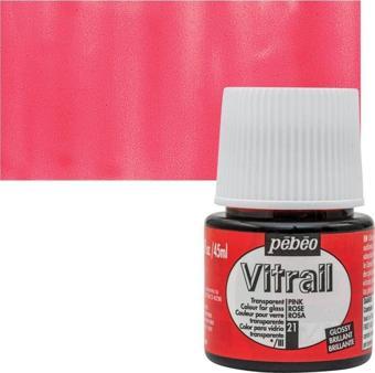 Pebeo Vitrail Cam Boyası 45 ml. 21 Pink