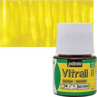 Pebeo Vitrail Cam Boyası 45 ml. 23 Lemon