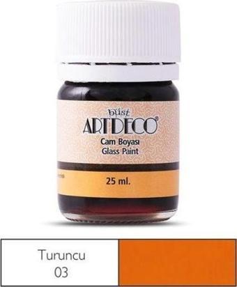 Artdeco Cam Vitray Boyası 25 ml. 03 TURUNCU