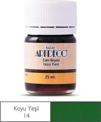 Artdeco Cam Vitray Boyası 25 ml. 14 KOYU YEŞİL