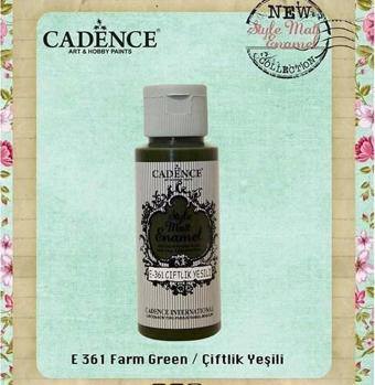 Cadence Style Matt Enamel Cam & Porselen Boyası 59 ml. E-361 Çiftlik Yeşili