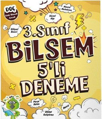 3. Sınıf Bilsem 5'li Deneme - Kolektif  - Dahi Olacak Çocuk Yayınları