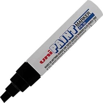 Uni PX-30 Paint Marker 4.0-8.5mm Kesik Uç Boyama Markörü Siyah