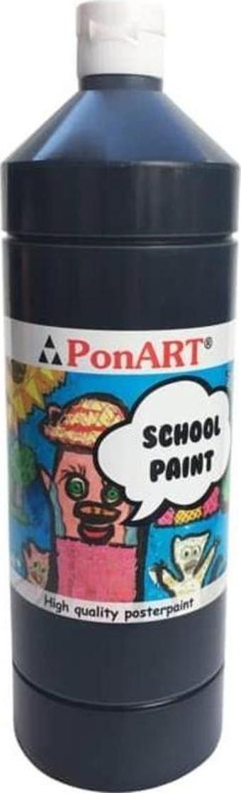 Ponart School Paint Çok Amaçlı Okul Boyası Siyah 250 ml