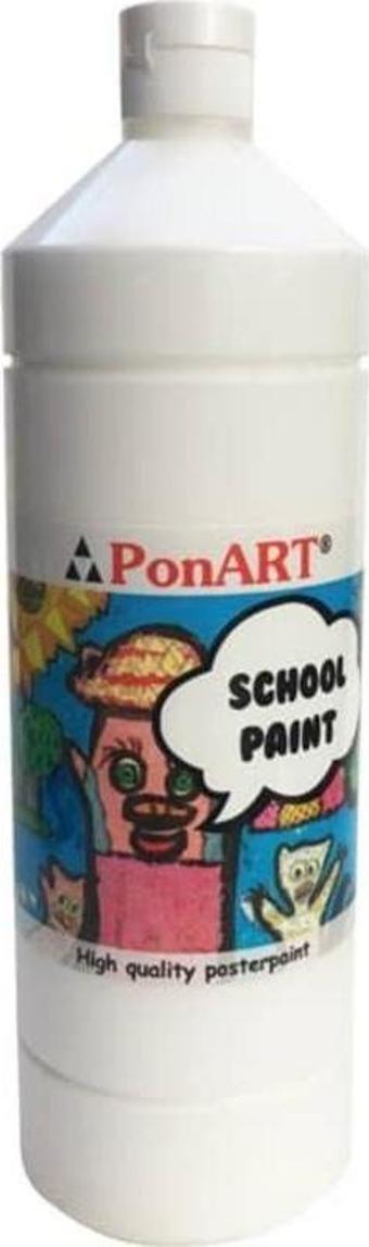 Ponart School Paint Çok Amaçlı Okul Boyası Beyaz 250 ml