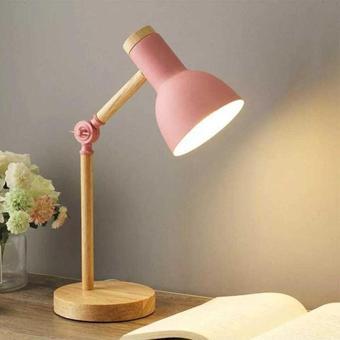 SimaAvize Nordic Wood Masa Lambası Pembe