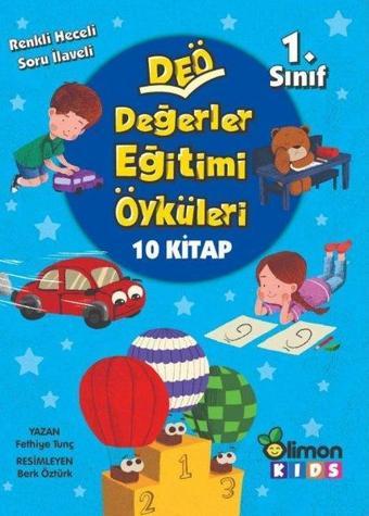 Değerler Eğitimi Öyküleri 1. Sınıf - 10 Kitap Takım - Fethiye Tunç - Limonkids