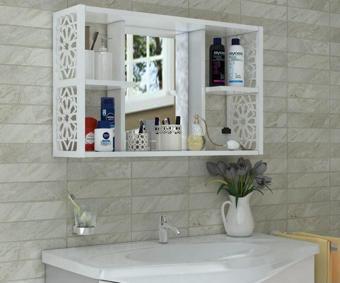 Remaks Aynalı Banyo Dolabı beyaz