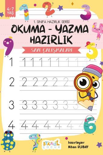 1. Sınıfa Hazırlık Serisi / Okuma - Yazma Hazırlık / Sayı Çalışmaları Aktivite Kitabı