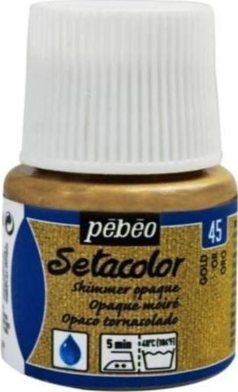Pebeo Setacolor Shimmer (Pırıltılı) Opak Kumaş Boyası 45 GOLD