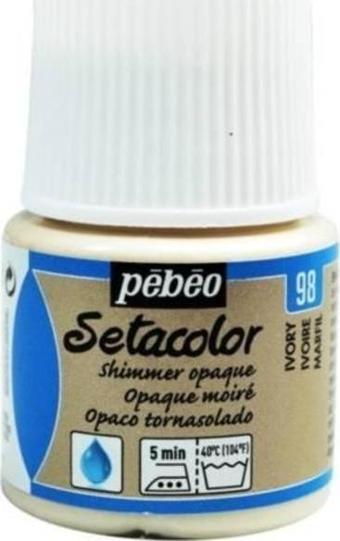 Pebeo Setacolor Shimmer (Pırıltılı) Opak Kumaş Boyası 98 IVORY