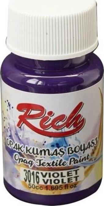 Rich Opak Kumaş Boyası 50 cc. 3016 VIOLET