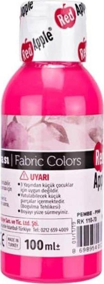 Red Apple Neon Kumaş Boyası 100 ml Pembe