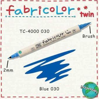 Zig Fabricolor Twin Çift Uçlu Kumaş Boyama Kalemi BLUE