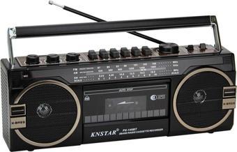 Knstar Px-149Bt Bluetooth Usb+Sd+Fm Radyo Kaset Çalar Müzik Çalar