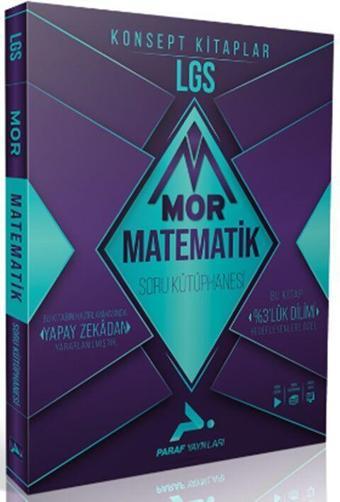 Paraf 8. Sınıf LGS Matematik Mor Soru Kütüphanesi Paraf Yayınları - PRF Paraf Yayınları