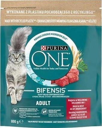 Purina One Sığır Etli Yetişkin Kedi Maması 800 Gr