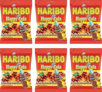 Haribo Happy-Cola 80 gr x 6 Adet