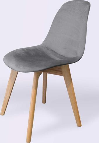 Woodesk Dallas Ağaç Ayaklı, Gri Renk Sandalye Snd3023-grı