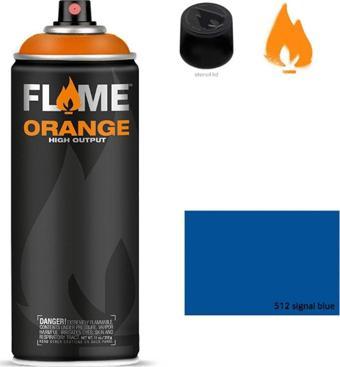 Flame Orange 400Ml Sprey Boya N:512 Signal Blue