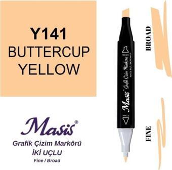 Masis Çift Uçlu Marker Grafik Çizim Kalemi 141 Düğün Çiçeği