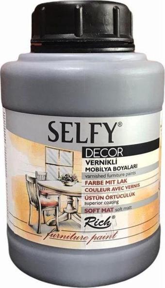 Rich Selfy Decor Vernikli Boya 1250 cc 12870 ROYAL GRİ  