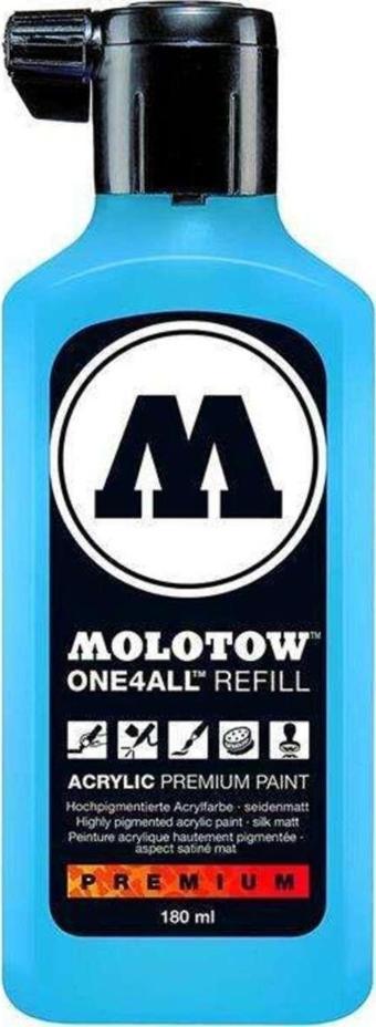 Molotow One4All Akrilik Mürekkep Refill 180 Ml Shock Blue Middle 161