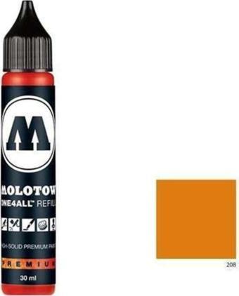 Molotow One4All Akrilik Mürekkep Refill 30 Ml Ocher Brown Light 208