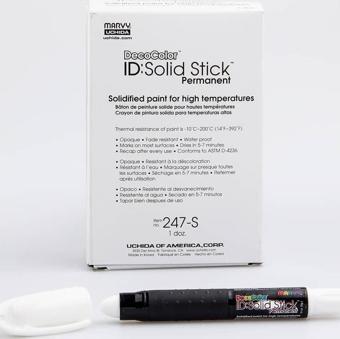 Marvy 247 Solid Stick Industrial Marker Beyaz