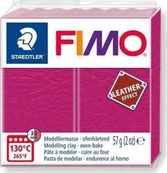 Staedtler Fimo Leather (Deri) Effect Polimer Kil 57 gr 229 Vişne