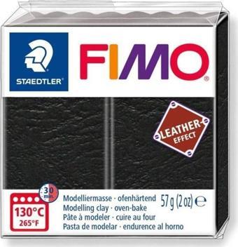 Staedtler Fimo Leather (Deri) Effect Polimer Kil 57 gr 909 Siyah