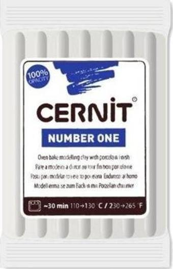 Cernit Number One Polimer Kil 56 gr 027 Opaque White