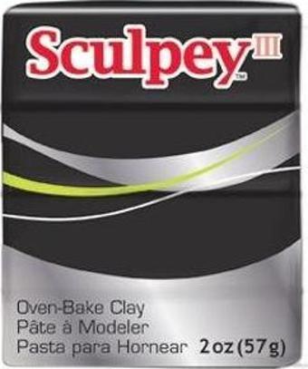 Sculpey III Polimer Kil 57 gr 042 Black (Siyah)