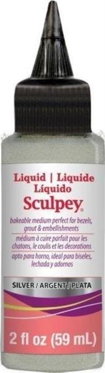 Sculpey Silver Liquid (Gümüş Rengi Sıvı Polimer Kil) 59 ml.