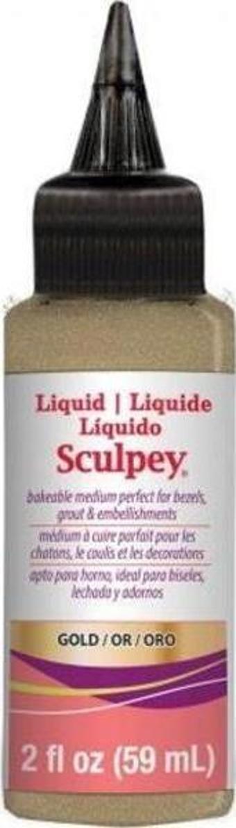 Sculpey Gold Liquid (Altın Rengi Sıvı Polimer Kil) 59 ml.