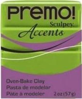 Sculpey Premo Accents Polimer Kil 57 gr 5035 Bright Green Pearl