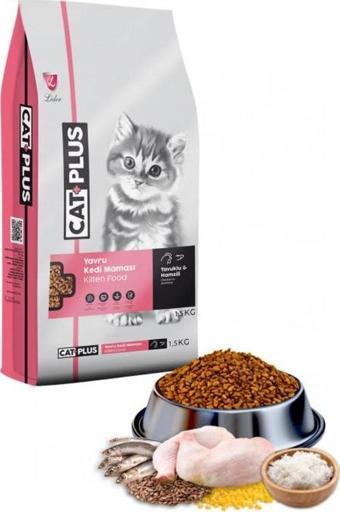 CatPlus Tavuklu Hamsili Yavru Kedi Maması 1,5 Kg