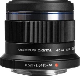 Olympus M. Zuiko 45mm f1.8 ED Lens (Siyah)