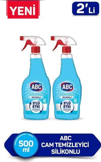 ABC Cam Temizleyici Silikonlu 500ml x2