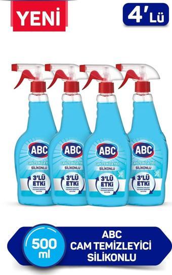 ABC Cam Temizleyici Silikonlu 500ml x4