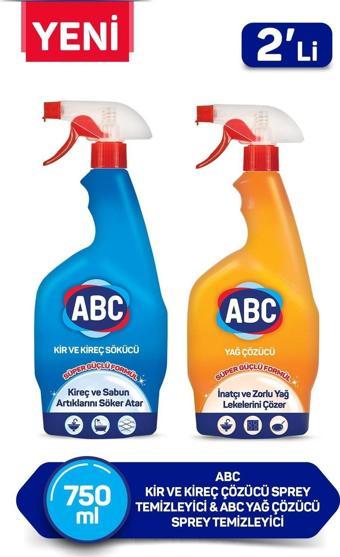 ABC Kir ve Yağ sökücü 750 ml+750 ml