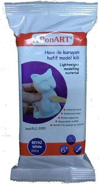 Ponart Hava ile Kuruyan Hafif Model Kili (Light Hamur) 250 gr. Beyaz