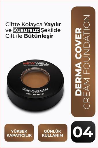 New Well Fondöten - Derma Cover Cream Foundation 04 30 gr 