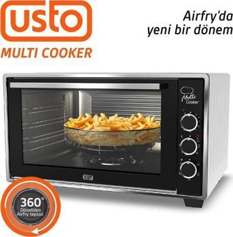 Usto 2105 Airfry Özellikli 50lt Multi Cooker Midi Fırın Beyaz