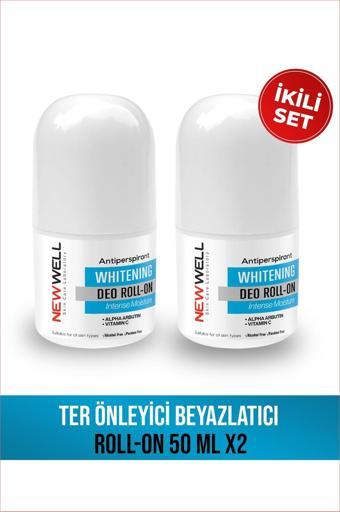 New Well 2 Adet Ter Önleyici Beyazlatıcı Roll-On 50 ML