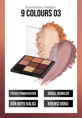 New Well Eyeshadow Palette 9 Colours No 03