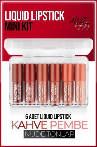 New Well Liquid Lipstick Mini Kit 6pcs